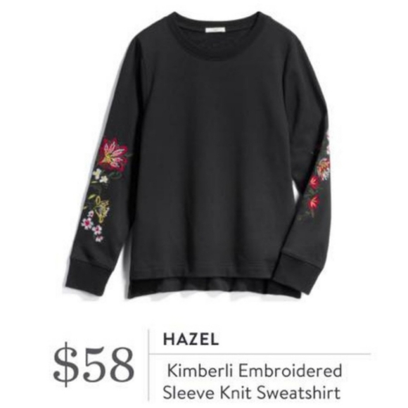 Hazel Stitch Fix Embroidered Kimberli Sweatshirt - Picture 2 of 12